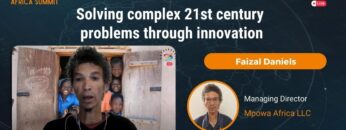 Faizal Daniels: Solving complex 21st century problems through innovation