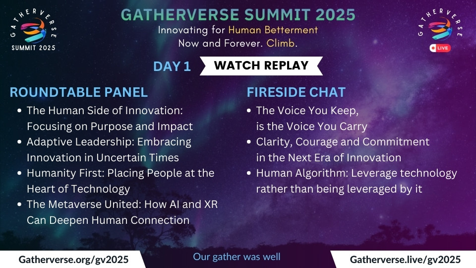 GatherVerse Summit 2025 - Replay - Day 1